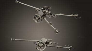Military figurines Pak40 3d model